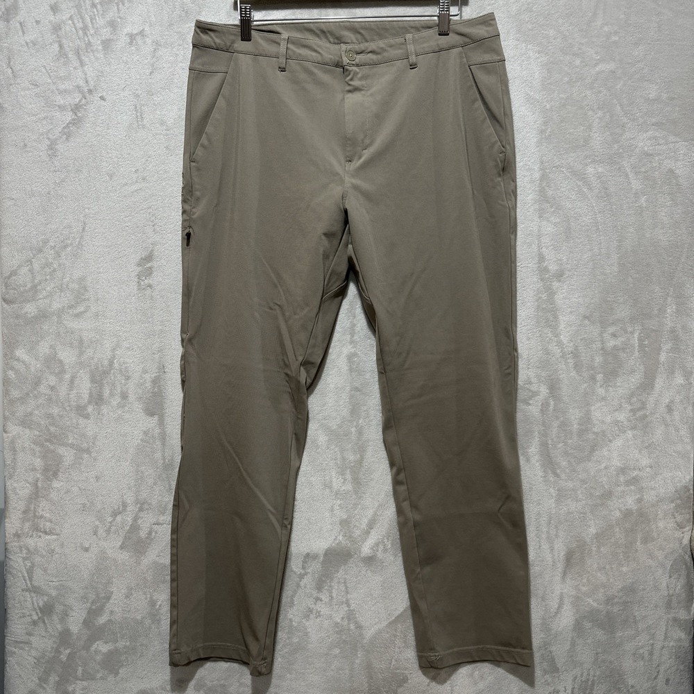 BYLT Premium Basics Men's Everyday 2.0 Tan‎ Pants Size 38 Performance
